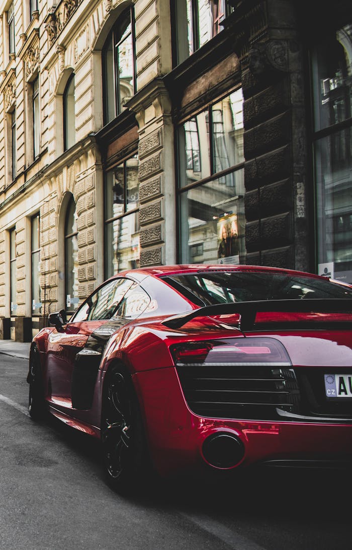 About Red Vehicle On The Road 1545743